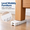 12-Pack Plastic Furniture Leveling Shims for Uneven Surfaces – Snap-to-Fit