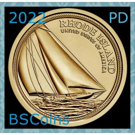 2022 P&D American Innovations RHODE ISLAND Dollar - 2 Coins - FREE Ship TODAY!!