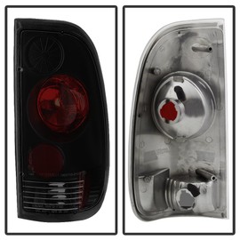 ACANII - For 1997-2003 Ford F150 99-07 F250 F350 F450 Superduty Black Smoked Tail Lights Brake Lamps Pair Set Left+Right
