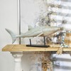 Deco 79 Polystone Shark Decorative Sculpture Distressed Home Decor Statue