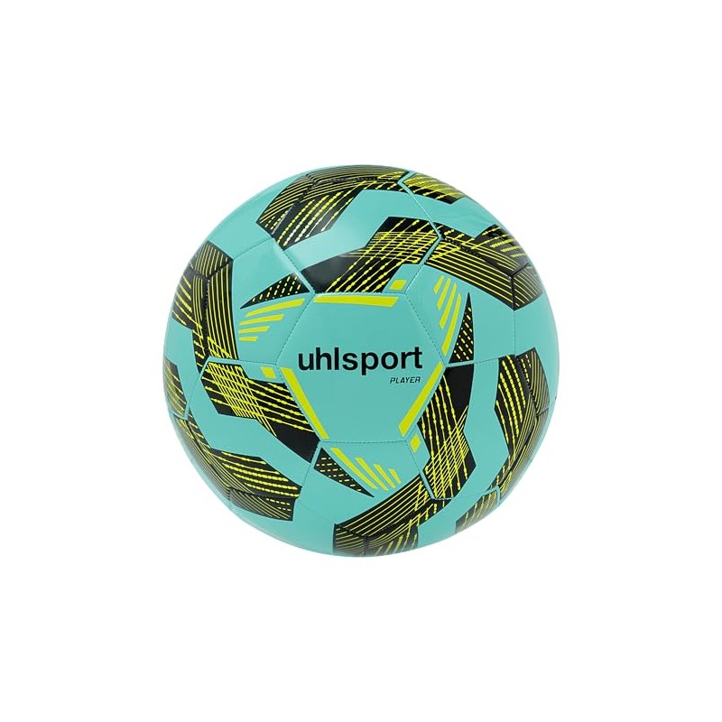 uhlsport Player Football Football Ball for Adults Size 5, Green/Black/Fluo