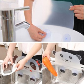 Kitchen Sink Splash Guard - Panda Design Translucent Dishwashing Panda Splash Guard 5ea
