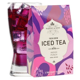 Harney & Sons Fresh Brew Indigo Punch Herbal Iced Tea, 3 Tea Bags
