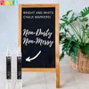 NIMNIK White Chalk Markers for Blackboards - 6mm Reversible Nib