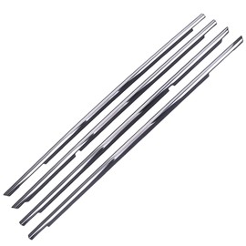 Car Outer Door Belt Moulding Weatherstrip Window Glass Seal for Camry 4 Door Sedan 2002-2006 Chrome Front Rear Left and Right Weatherstrip Moulding Belt 7571033080 7572033080 7573033080 7574033080