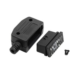 sourcing map DC 12 V OBD2 16 Pin Car Diagnostic Plug Female Adapter Socket Adapter with Housing