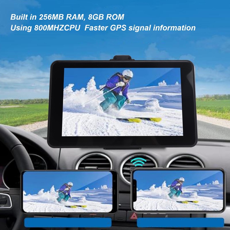 GPS Navigator 7 Inch Touchscreen Screen 256MB RAM 8GB ROM