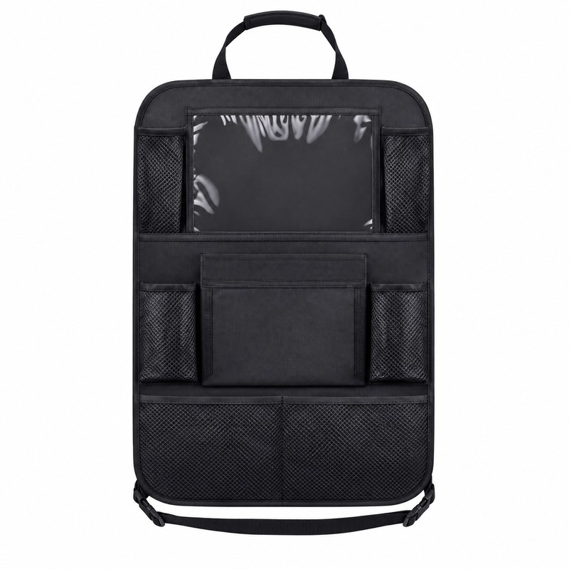 Car Backseat Organizer for Travel – Foldable Storage Pockets with