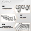 BIGLKNM Raptor Bolts and Nuts Fit for Yamaha 2006 &