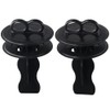 Upluckey Sink Stopper 2PCS Black Clean Plastic Drain Stopper Durable
