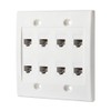 IBL - Cat6 Keystone Ethernet Wall Plate Female to Female