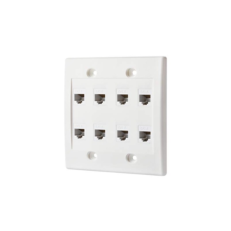 IBL - Cat6 Keystone Ethernet Wall Plate Female to Female