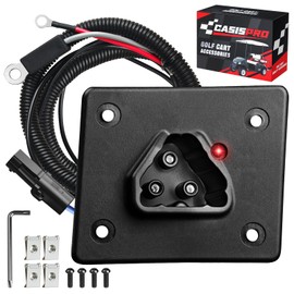 CASISPRO 48V Golf Cart Charger Receptacle for EZGO RXV & TXT 2008-UP Delta-Q, EZGO Charging Port with Wires, OEM# 602529