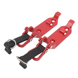 Roof Rack Paddle Holder, 2 Pcs Roof Rack Paddle Clamp Secure Fixing for Truck (Red)