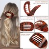6 Pcs Flache Haarspangen für Frauen 3 Stile Ergonomische gebogene