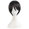 MapofBeauty 20"/50cm Double Tail Straight Hair Cosplay Wigs(Black)