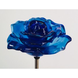 Beautiful Solar Blue Rose Light, Flower Garden Stake Outdoor Yard Decor Landscape LED Lamp Lights, Great Gift
