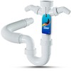 Lobenswerk Siphon for Kitchen Sink with Flexible Drain Hose -