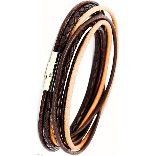 Simaru Designer Leather Bracelet - Wrap Bracelet for Men &