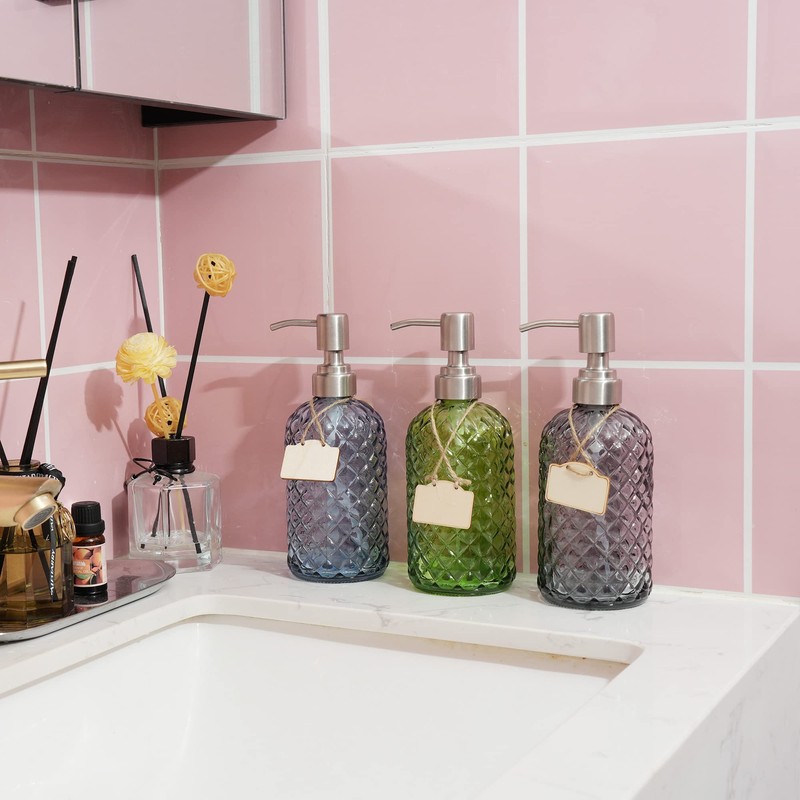Funly mee Bathroom & Kitchen Glass Hand and Dish Soap