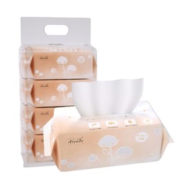 Atsude Series wt006 Extra Thick Dry Sheet, Cleansing Towel, Face Towel, For Sensitive Skin, Rough Skin, Additive-Free, Soft, Disposable, Large, Commercial Use, Large Capacity, Wt006 (Baby Dry Sheet [4 Packs of 90 Sheets], (360 Sheets)