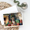 Caroline's Treasures DAC2616GCA7P Border Terrier Cozy Christmas Greeting Cards Pack