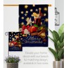Ornament Collection Christmas Wishes Burlap Garden House Flag-Kit Winter Santa