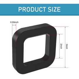 yorpyep 3 PCS Trailer Hook Silencer Pads, Reduce Rattling Rubber Cushion, Trailer Stabilizer Accessory between Receivers and Tow Hitches, Universal for Most Cars Trucks SUVs (Black)