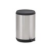 Design Trend Small Round Stainless Steel Step Trash Can with