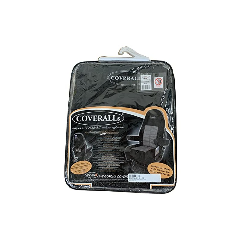 Seats Inc. Coveralls-Mid Back Black/Black (182704XN1161), Gray, 188900MW65