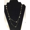 Ann Taylor Loft Outlet Necklace Gold Tone Double Strand Pearls