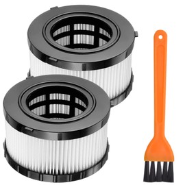 2 Pack HEPA Filter Replacement Compatible with DEWALT Wet Dry Vacuum DC5151H DC515 DCV517 DCV517B-with 2 Cleaning Brushes by Beilan