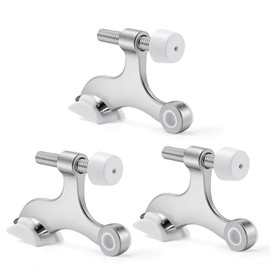 Azureal Bisagra de tope de puerta 3P, tope de puerta ajustable de alta resistencia, tope de puerta de pasador de bisagra de 2-1/2 x 1-3/4 pulgadas con