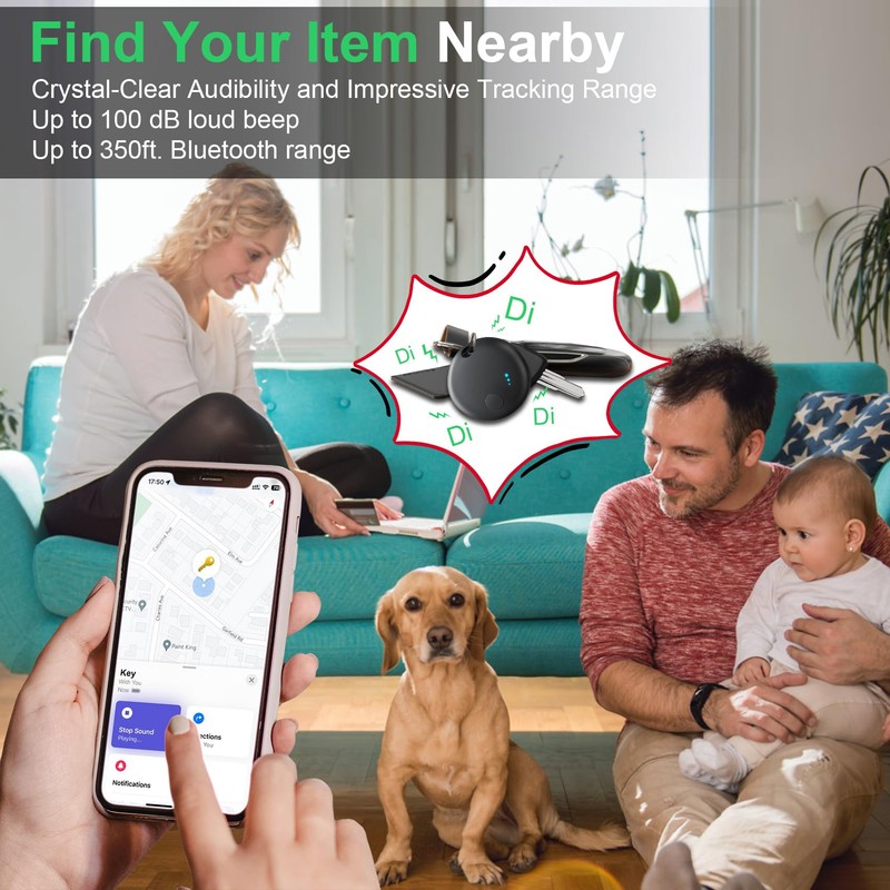Air Tag Key Finder Pack of 4, Air Tags Smart