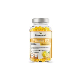 Vitamin D3 1000iu Gummies - 150 Natural Lemon Flavour Gummies for Teens & Adults - 5 Months Supply - Support Immune Function and Help Maintain Bones and Teeth Helps in Calcium Absorption