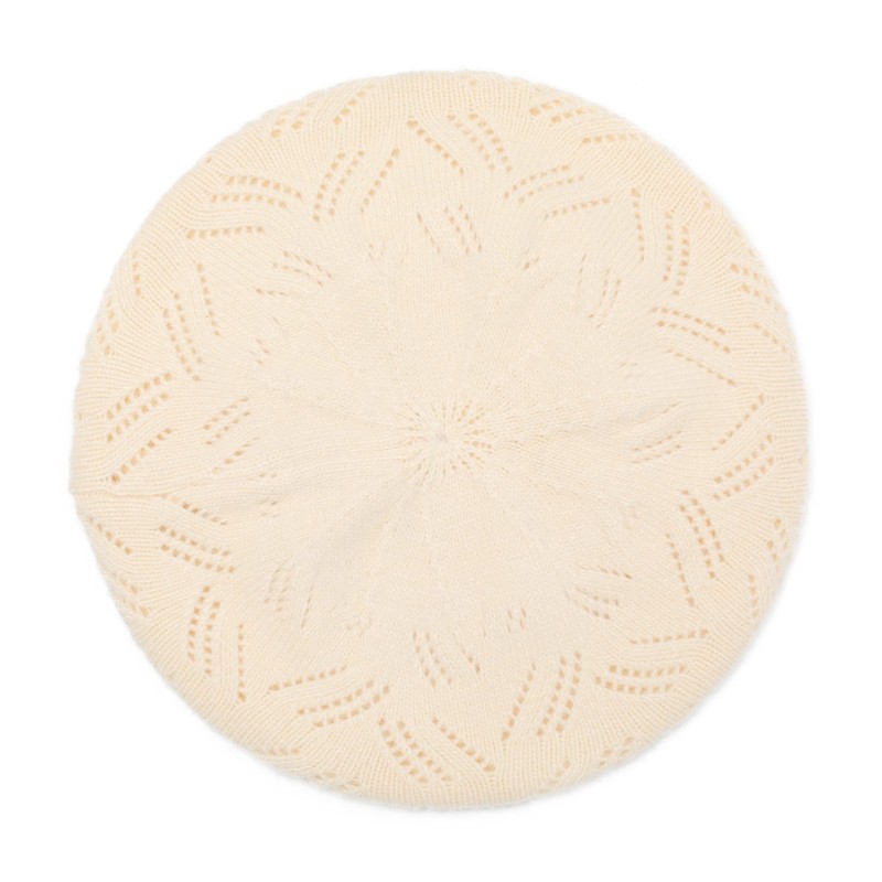 ZLYC French Beret Hat Reversible Solid Color Cashmere Warm Hat