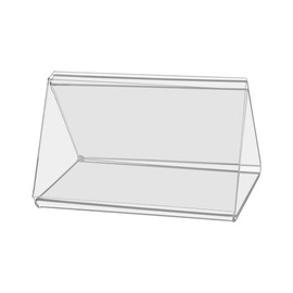 4 Pack Sign Holder 4 x 6 Inch 3 Sided Table Clear Acrylic Display Literature Frame Multi-Sided Table Tent Menu Ad Display by Marketing Holders