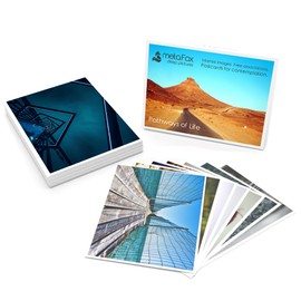 metaFox Coaching Picture Cards | Pathways of Life | 52 High-Quality Postcards for Coaching and Therapy | As Icebreaker for Workshops and Team Building Activities