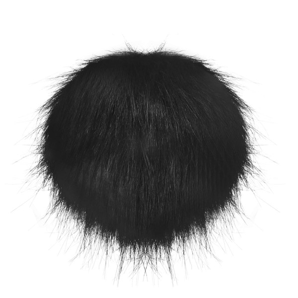 M METERXITY 1-Pack Faux Fur Pom Poms, 4.7 Inch/ 12