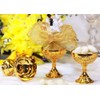 JenlyFavors 12PCS Plastic Chalice Cup Gold 2.75" Tall Communion Decoration