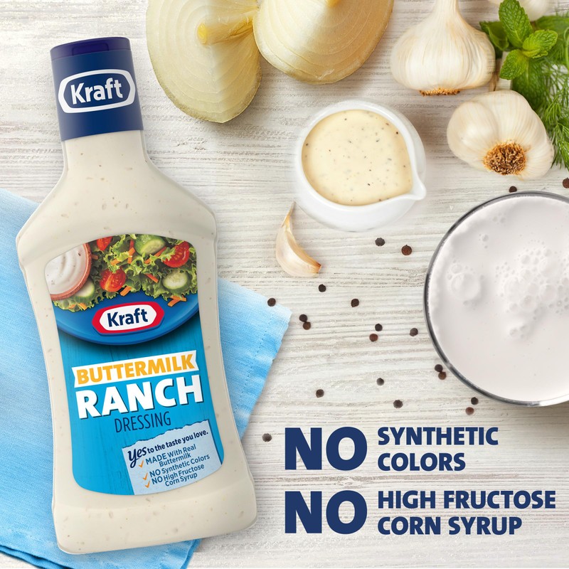Kraft Buttermilk Ranch Dressing, 16 fl oz Bottle