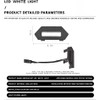 4PCS White LED Grille Light Function kit, Compatible with 2024-2025