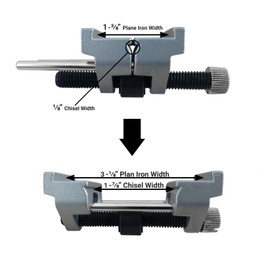 ATLIN Honing Guide - Sharpening Jig for Chisels 1/8” to 1-7/8”, Planer Blades 1-3/8” to 3-1/8”