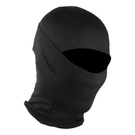 EVD-X Balaclava Negra Secado Rápido UV Protección Deportes y Moto Adultos