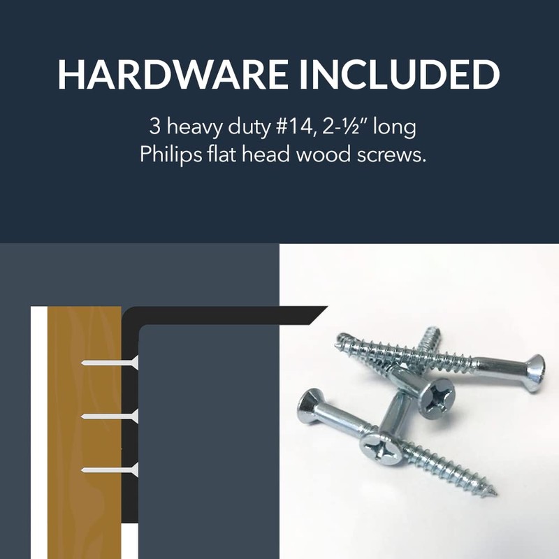 Iron Supports Front Mount L Bracket - Heavy Duty Steel