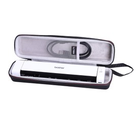 LTGEM Hard Case for Brother DS-640 / DS-740D / DS-940DW / DS-720D & Itari & HP Small USB & Canon imageFORMULA P-208II Document Scanner - Protective Carrying Storage Bag (for Brother DS-740 Scanner)