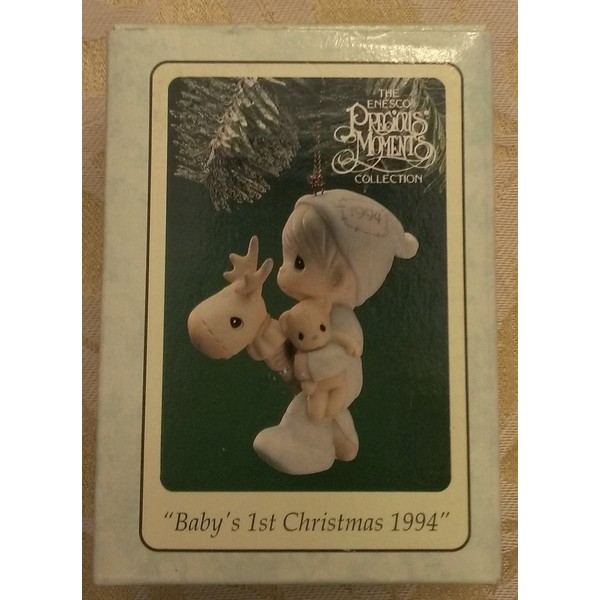 Baby's 1st Christmas 1994 Boy Precious Moments Ornament #530263