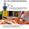 Fino Casa 2er Set, 2in1 Ölflasche mit Pinsel, Ölspender, Ölsprüher