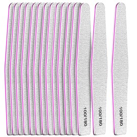 Nail Files Set, FANDAMEI 15pcs 100/180 Grit Professional Nail Boards Buffer Files for Home & Salon Use, Double Sided Emery Boards for Nails Toe Pet Fingernail Files Nail Styling Tools, Diamond