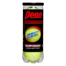 Penn Championship Extra Duty Felt Tennis Balls - 6 Cans, 18 Balls, Yellow
